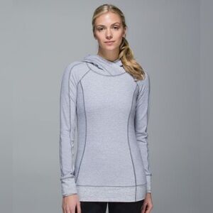Lululemon “Think fast” hoodie in gray.  Size 8